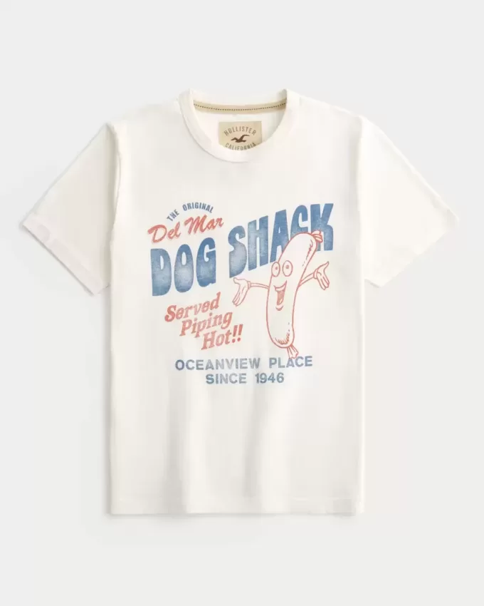 Del Mar Dog Shack Grafik-T-Shirt Del Mar Dog Shack Grafik-T-Shirt