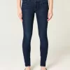 Dunkel verwaschene Low-Rise-Super-Skinny-Jeans Dunkel verwaschene Low-Rise-Super-Skinny-Jeans