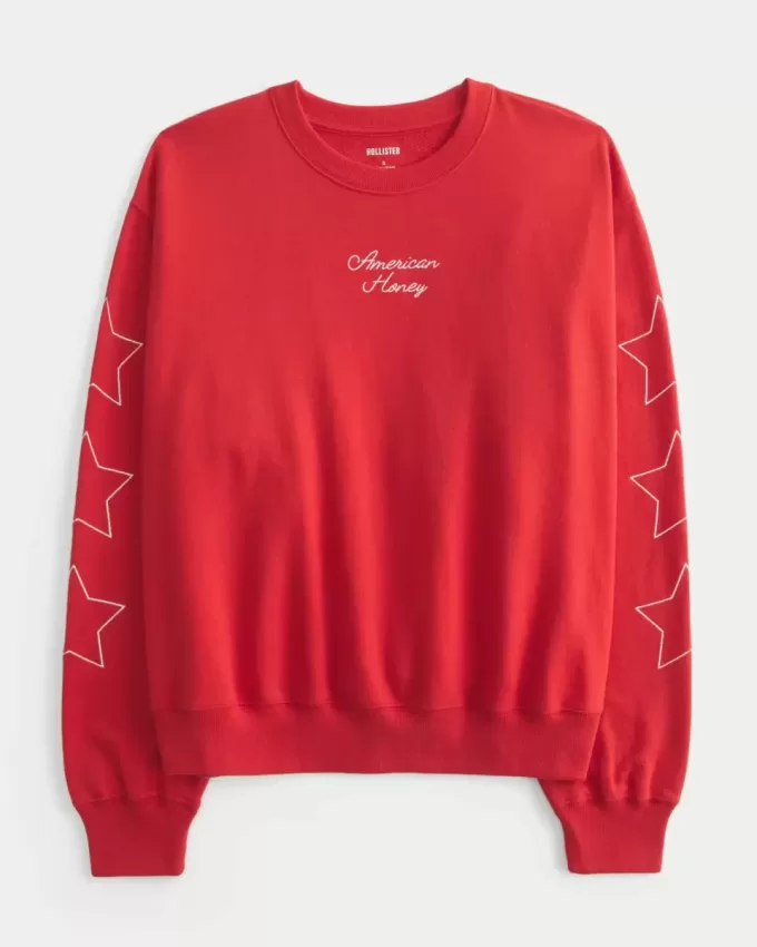 Easy American Honey Rundhals-Sweatshirt mit Grafik Easy American Honey Rundhals-Sweatshirt mit Grafik