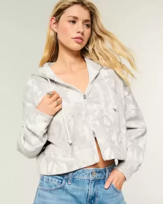 Easy Camo Kapuzenjacke mit Reißverschluss