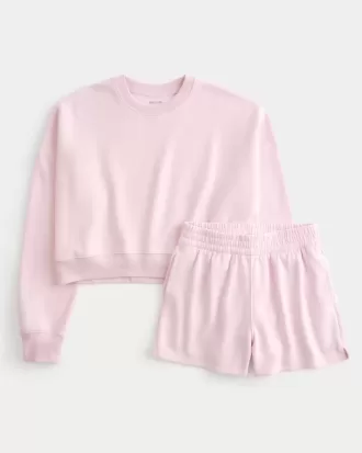 Easy Crew Sweatshirt & Fleece Shorts Bundle