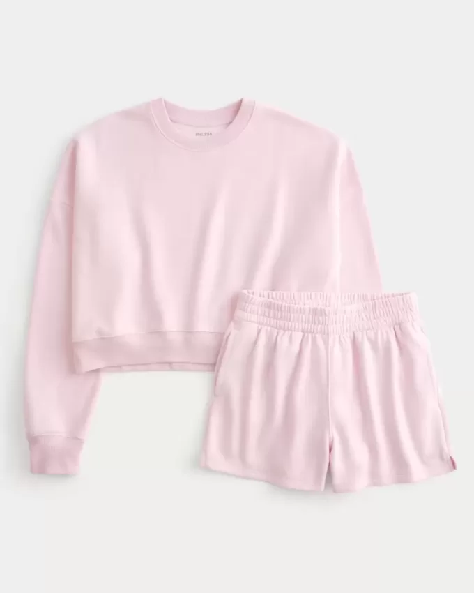 Easy Crew Sweatshirt & Fleece Shorts Bundle Easy Crew Sweatshirt & Fleece Shorts Bundle