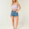 Easy Crop-Trägerloses Tube-Top mit Spitzeneinsatz Easy Crop-Trägerloses Tube-Top mit Spitzeneinsatz