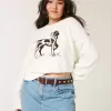 Easy Dog Graphic Rundhalspullover Easy Dog Graphic Rundhalspullover
