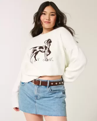 Easy Dog Graphic Rundhalspullover