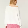 Easy Heart Graphic Off-the-Shoulder-Pullover Easy Heart Graphic Off-the-Shoulder-Pullover