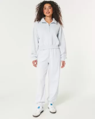 Easy Mini-Sweatshirt mit halbem Reißverschluss