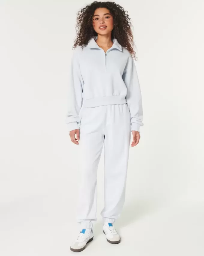 Easy Mini-Sweatshirt mit halbem Reißverschluss Easy Mini-Sweatshirt mit halbem Reißverschluss