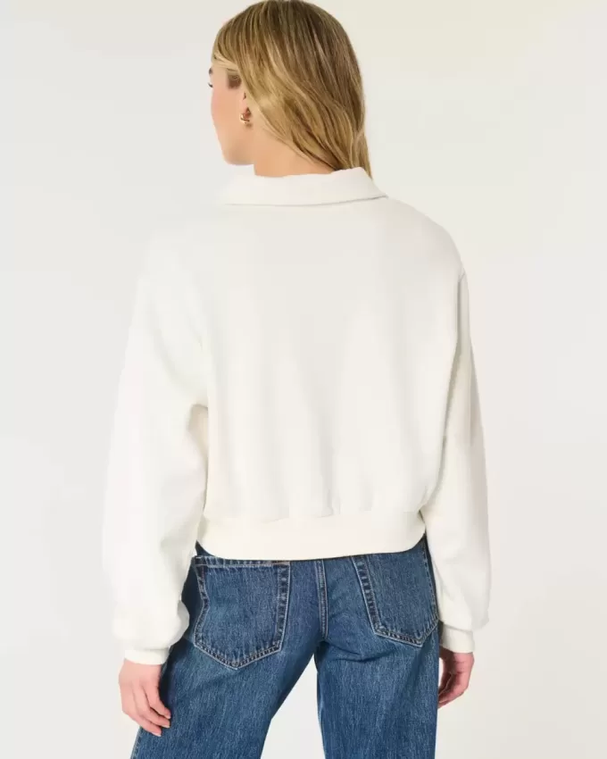 Easy Mini-Sweatshirt mit halbem Reißverschluss Easy Mini-Sweatshirt mit halbem Reißverschluss