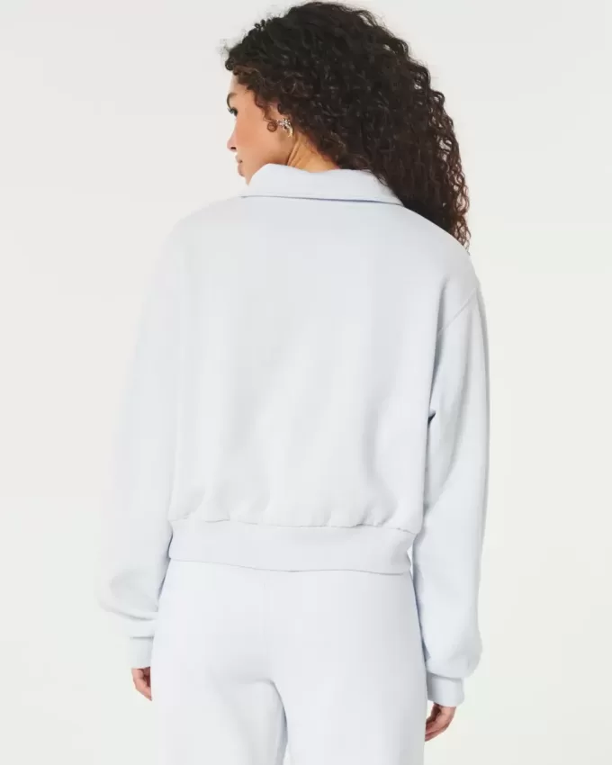 Easy Mini-Sweatshirt mit halbem Reißverschluss Easy Mini-Sweatshirt mit halbem Reißverschluss