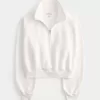Easy Mini-Sweatshirt mit halbem Reißverschluss Easy Mini-Sweatshirt mit halbem Reißverschluss