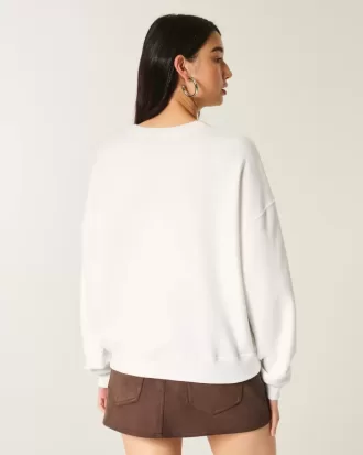 Easy New York – Sweatshirt mit Rundhalsausschnitt und Grafik und Gitarrennieten