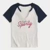 Easy Notch-Neck Sweet ’n Sporty Graphic Baby T-Shirt Easy Notch-Neck Sweet ’n Sporty Graphic Baby T-Shirt