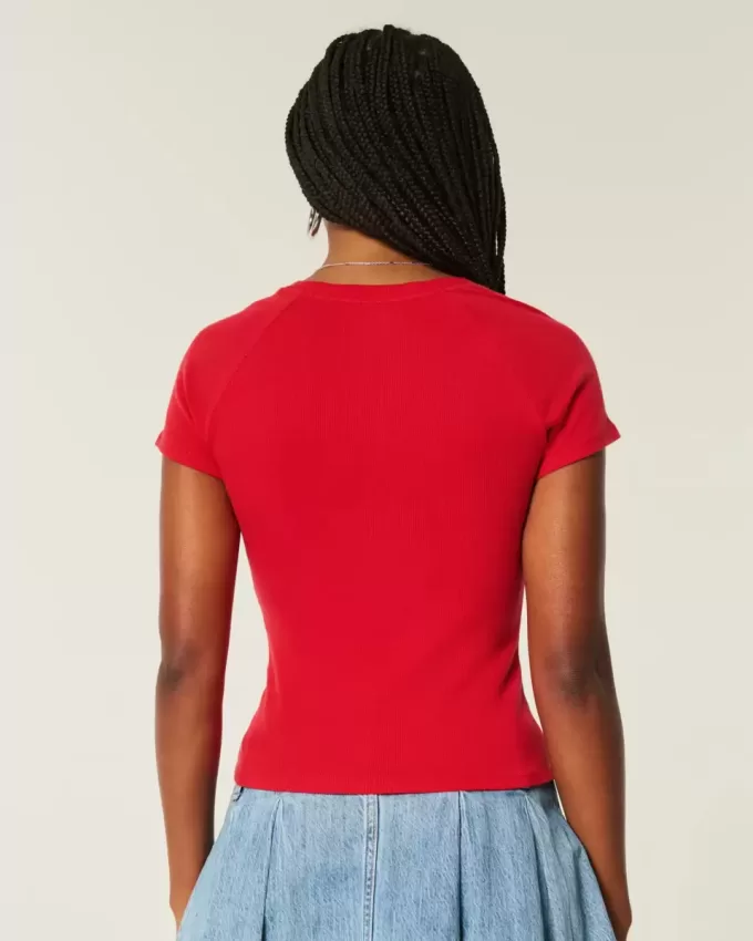 Easy Notch-Neck USA Graphic Baby T-Shirt