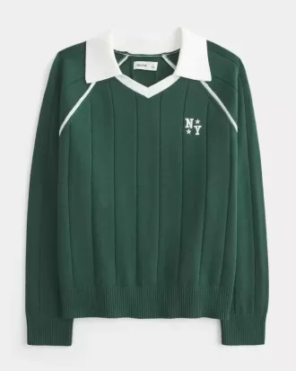 Easy NY Grafik-Pullover-Polo