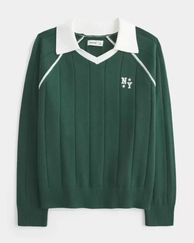 Easy NY Grafik-Pullover-Polo