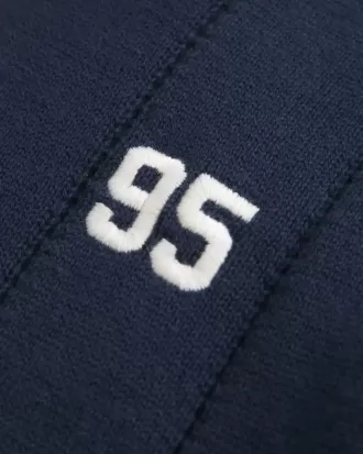 Easy Poloshirt mit Zahlengrafik