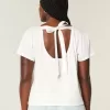 Easy Ribbon T-Shirt mit Herz-Grafik und Bindeband Easy Ribbon T-Shirt mit Herz-Grafik und Bindeband