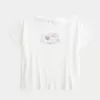 Easy Ribbon T-Shirt mit Herz-Grafik und Bindeband Easy Ribbon T-Shirt mit Herz-Grafik und Bindeband