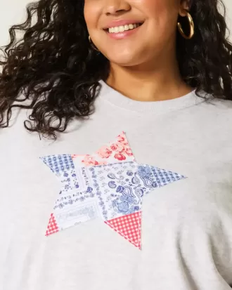 Easy Star Graphic Rundhals-Sweatshirt