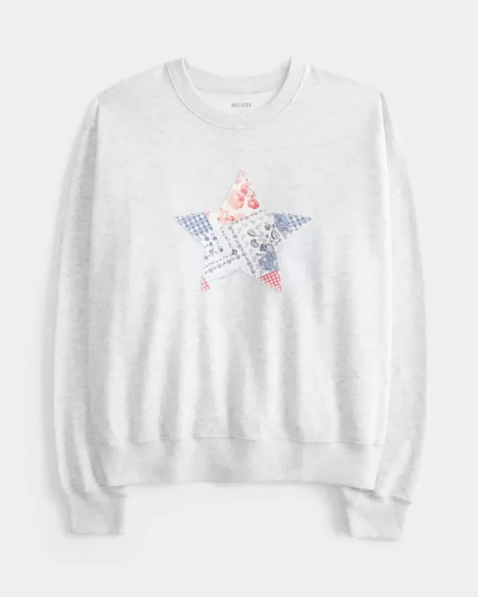 Easy Star Graphic Rundhals-Sweatshirt Easy Star Graphic Rundhals-Sweatshirt