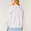 Easy Sweatshirt mit Rundhalsausschnitt und Blumengrafik Easy Sweatshirt mit Rundhalsausschnitt und Blumengrafik