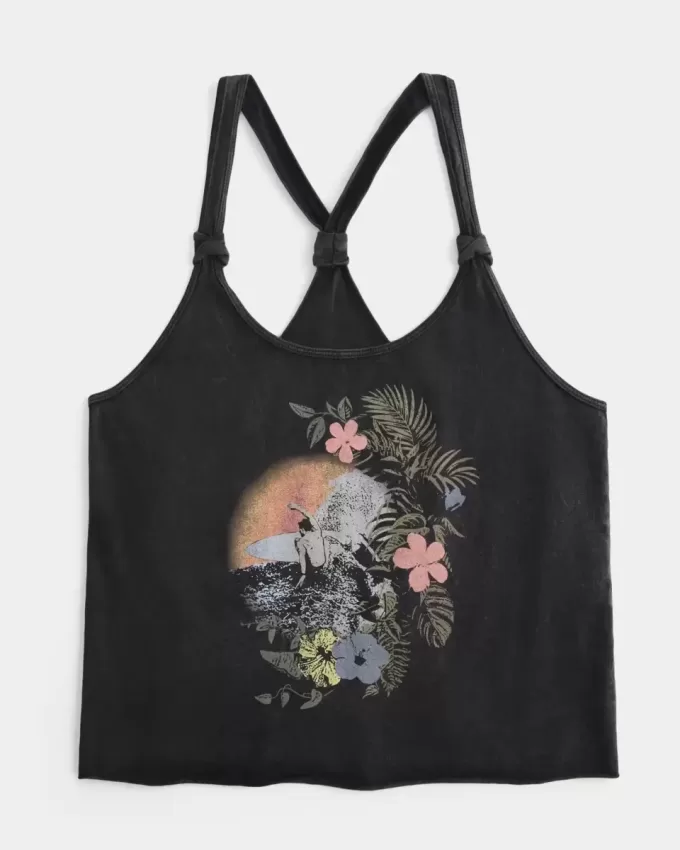 Easy Trend Drop Surf Grafik Tank
