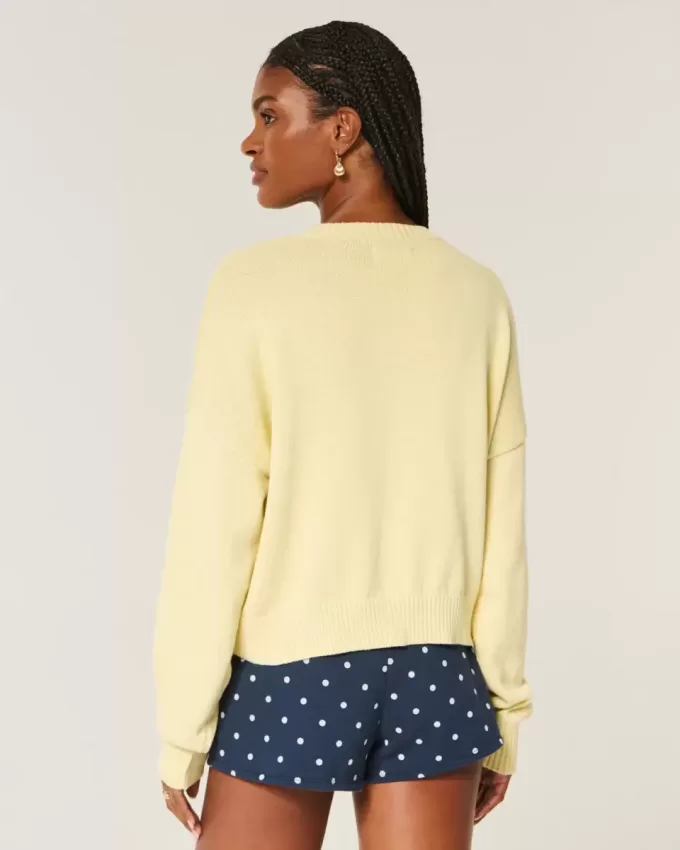 Einfacher Honolulu Graphic Crew Sweater