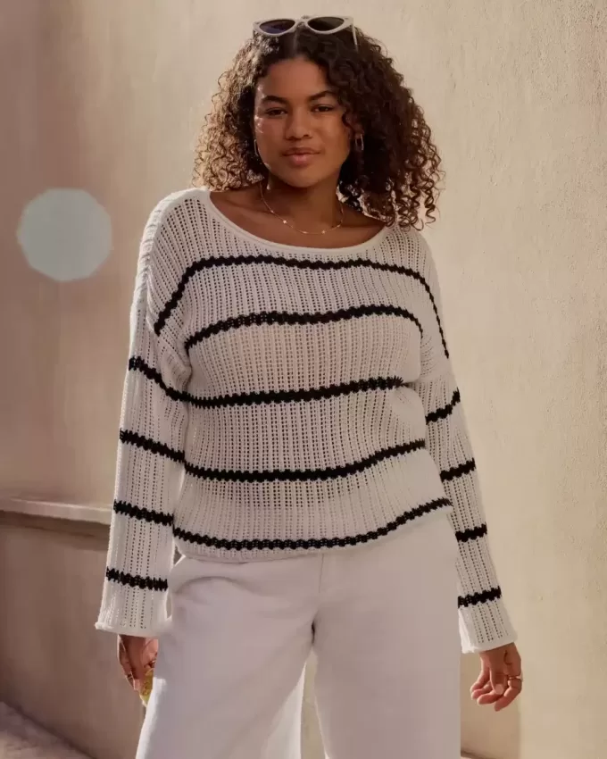 Einfacher Pullover im Häkelstil