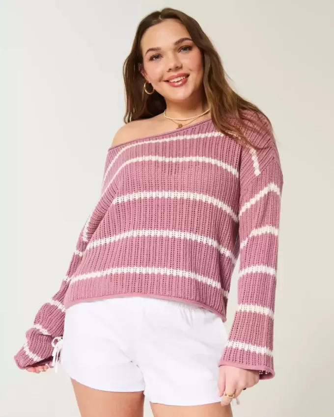 Einfacher Pullover im Häkelstil