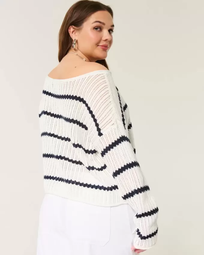 Einfacher Pullover im Häkelstil