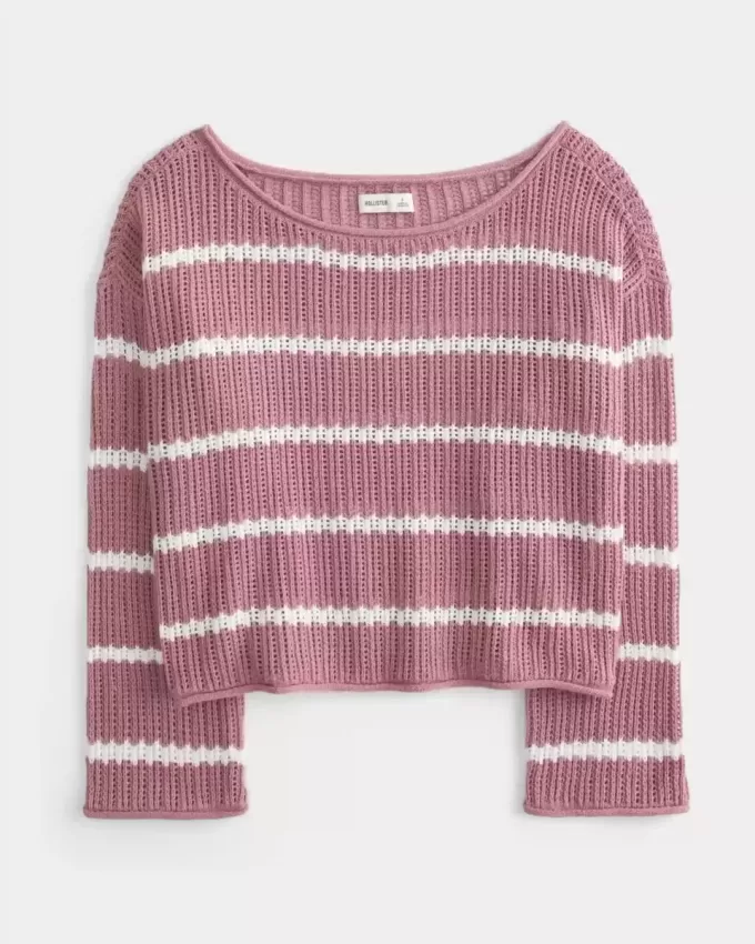 Einfacher Pullover im Häkelstil
