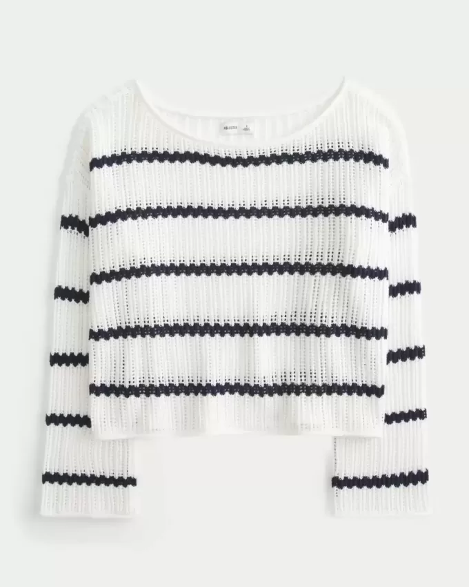 Einfacher Pullover im Häkelstil