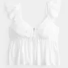 Einfaches Babydoll-Oberteil zum Binden vorne Einfaches Babydoll-Oberteil zum Binden vorne