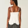 Einfaches Babydoll-Top mit Nieten
