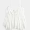 Einfaches Babydoll-Top mit Nieten