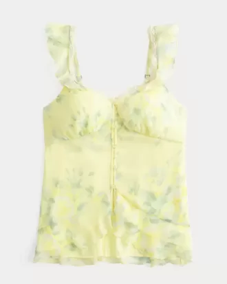 Einfaches Chiffon-Babydoll-Top