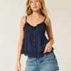 Einfaches Chiffon-Babydoll-Top