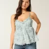 Einfaches Chiffon-Babydoll-Top