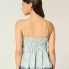 Einfaches Chiffon-Babydoll-Top