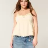 Einfaches Chiffon-Babydoll-Top