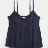 Einfaches Chiffon-Babydoll-Top