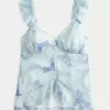 Einfaches Chiffon-Babydoll-Top