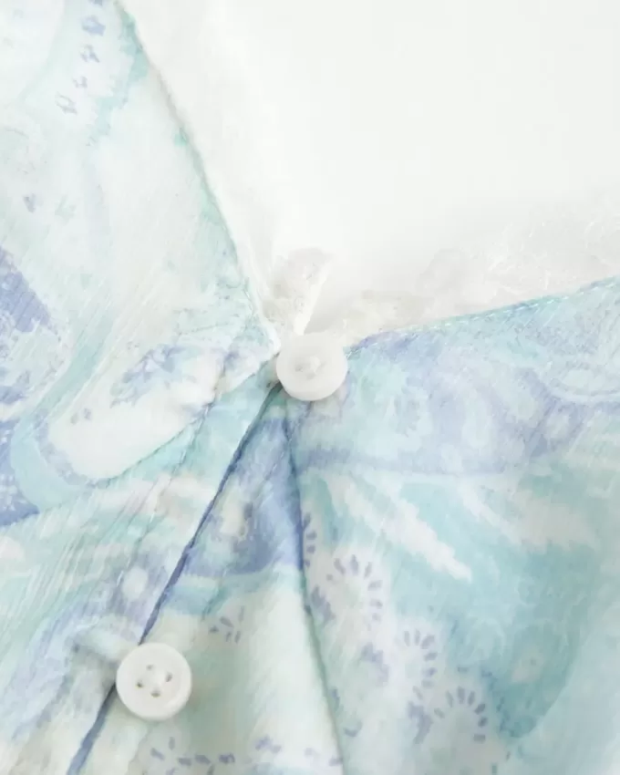Einfaches Chiffon-Babydoll-Top