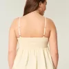 Einfaches Chiffon-Babydoll-Top