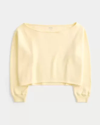 Einfaches, doppeltes, schulterfreies Sweatshirt