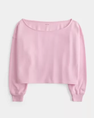Einfaches, doppeltes, schulterfreies Sweatshirt