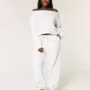 Einfaches, doppeltes, schulterfreies Sweatshirt Einfaches, doppeltes, schulterfreies Sweatshirt