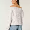 Einfaches, doppeltes, schulterfreies Sweatshirt mit Camouflage-Muster Einfaches, doppeltes, schulterfreies Sweatshirt mit Camouflage-Muster