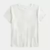 Einfaches kurzärmliges Baby-T-Shirt mit Rundhalsausschnitt und Reh-Print